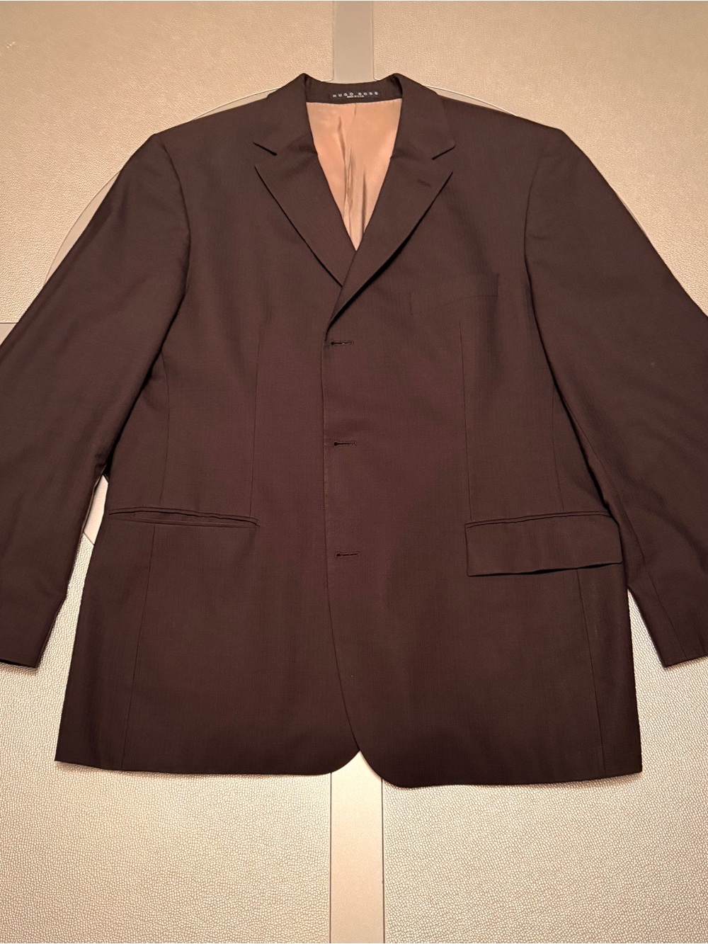 Hugo Boss Men's Dark Brown Single-Breasted Suit Jacket